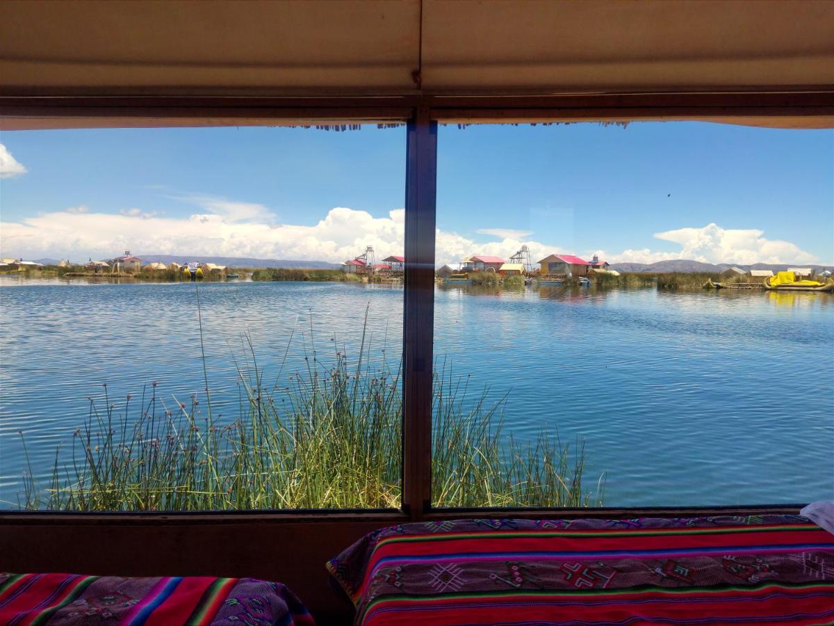 Villa Titicaca Habitacion Panoramica Vista Al Amanecer Puno Exterior foto
