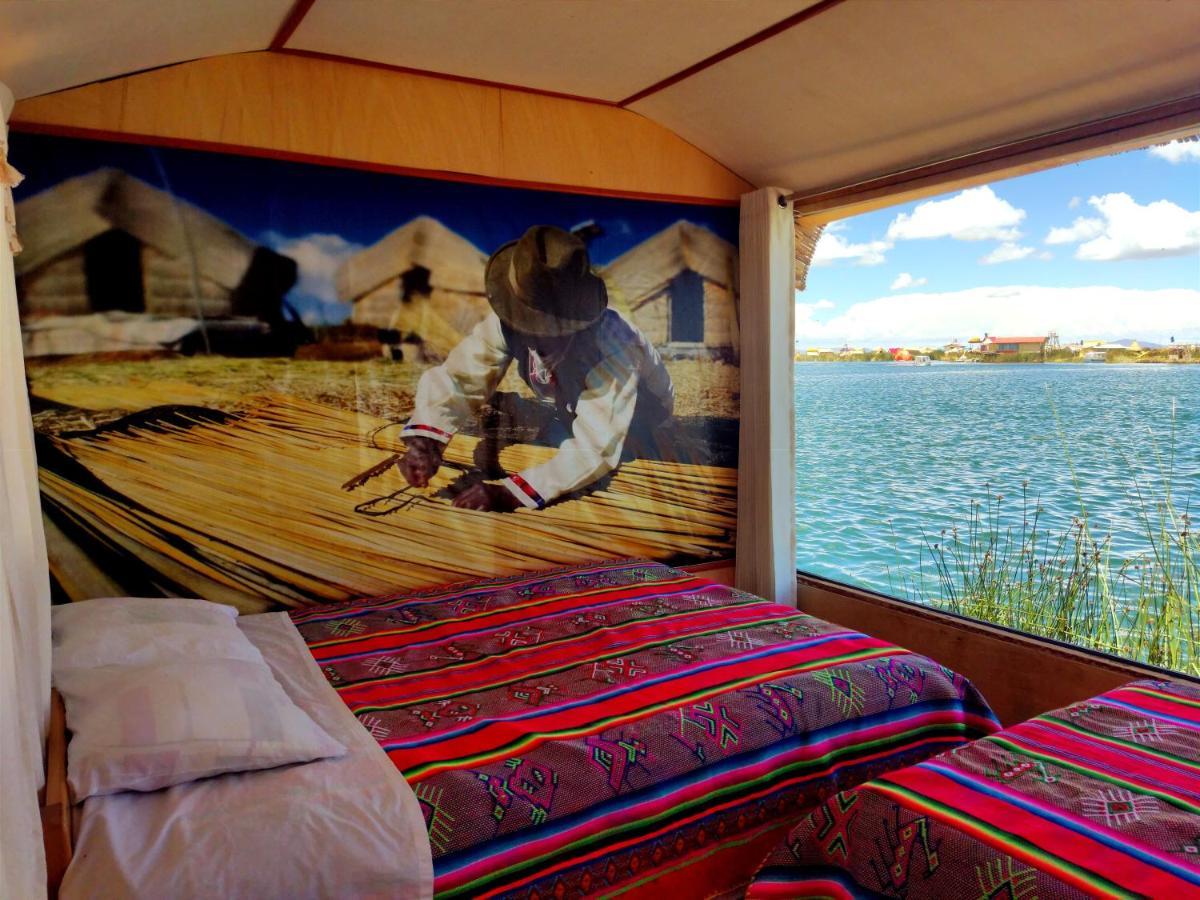 Villa Titicaca Habitacion Panoramica Vista Al Amanecer Puno Exterior foto